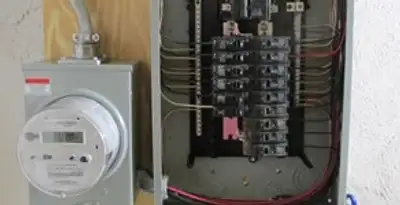 electrical panel upgrade service showing outdated electrical panel prepared for professional replacement in Charlotte, NC