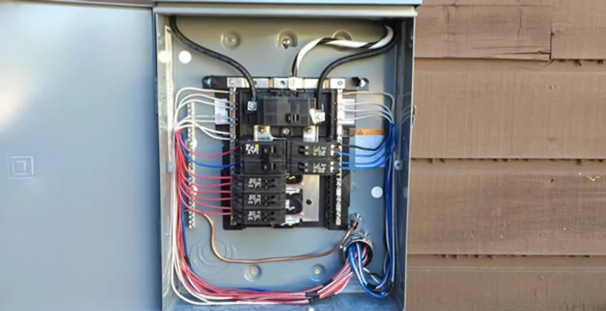 electrical panel upgrade service featuring newly installed electrical panel wired by licensed electricians in Charlotte, NC