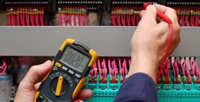 electrical service showing professional testing and troubleshooting of electrical panel by licensed electricians in Charlotte, NC
