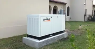 generator installation service showing standby generator professionally installed for residential power backup in Charlotte, NC