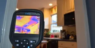 home energy audit service using thermal imaging to evaluate electrical efficiency inside a home in Charlotte, NC
