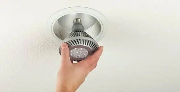 lighting installation service featuring recessed ceiling light installed by licensed professionals in Charlotte, NC