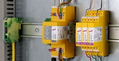 lightning surge protection system with surge suppressors installed by electrical service professionals in Charlotte, NC