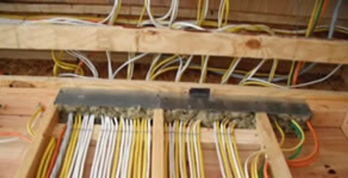 new construction wiring services with organized electrical rough-in performed by licensed electricians in Charlotte, NC