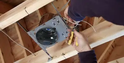 Professional recessed lighting installation with electrical wiring by licensed electricians in Charlotte, NC