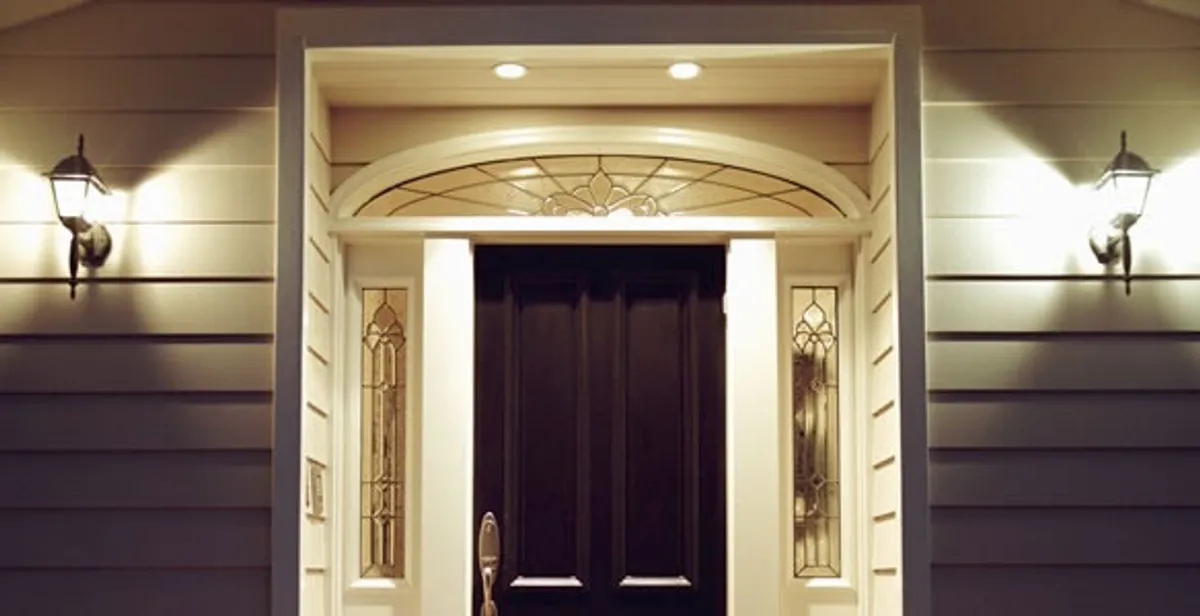 security light installation services with professionally installed entryway lighting in Charlotte, NC