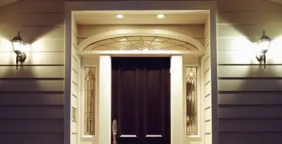 security light installation services with professionally installed entryway lighting in Charlotte, NC