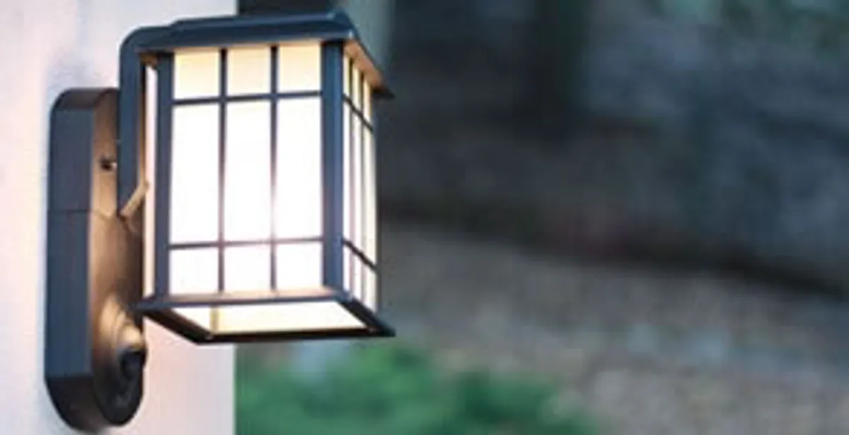 security light installation services with professionally mounted exterior wall light in Charlotte, NC