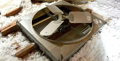 whole house fan installation services with attic-mounted ventilation unit in Charlotte, NC