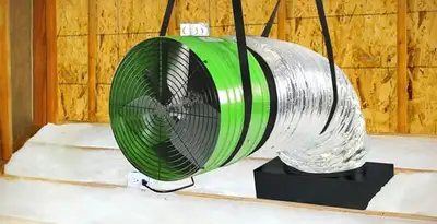 whole house fan installation services with professionally mounted ventilation fan system in Charlotte, NC